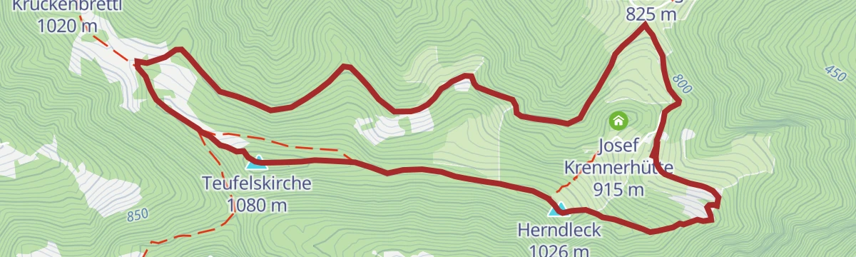Route map: L1 Herndleck Trail